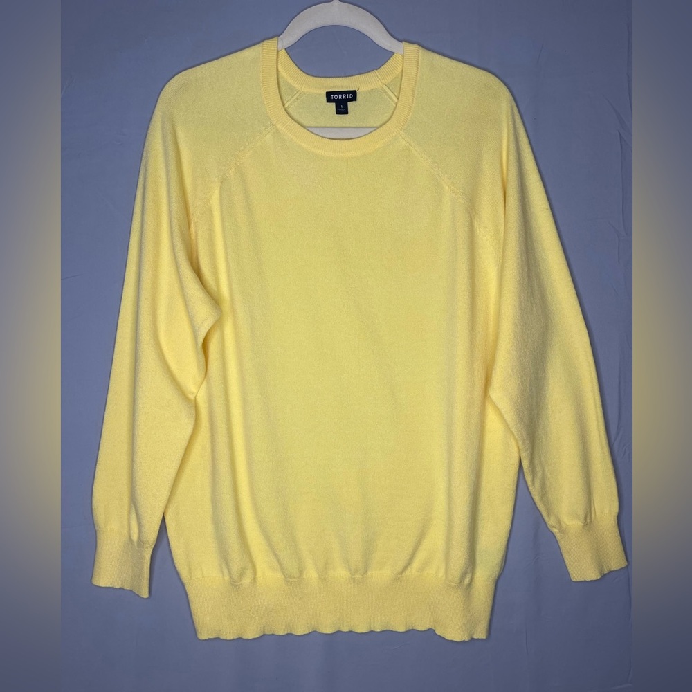 Torrid Women's Sunny Yellow Crewneck Sweater